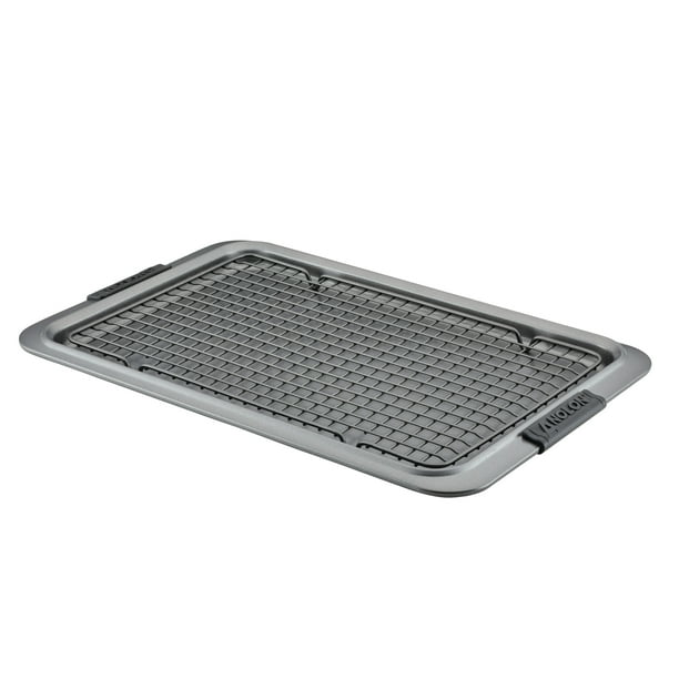 Anolon Advanced Nonstick Bakeware Baking Sheet and Cooling Rack Set, 11