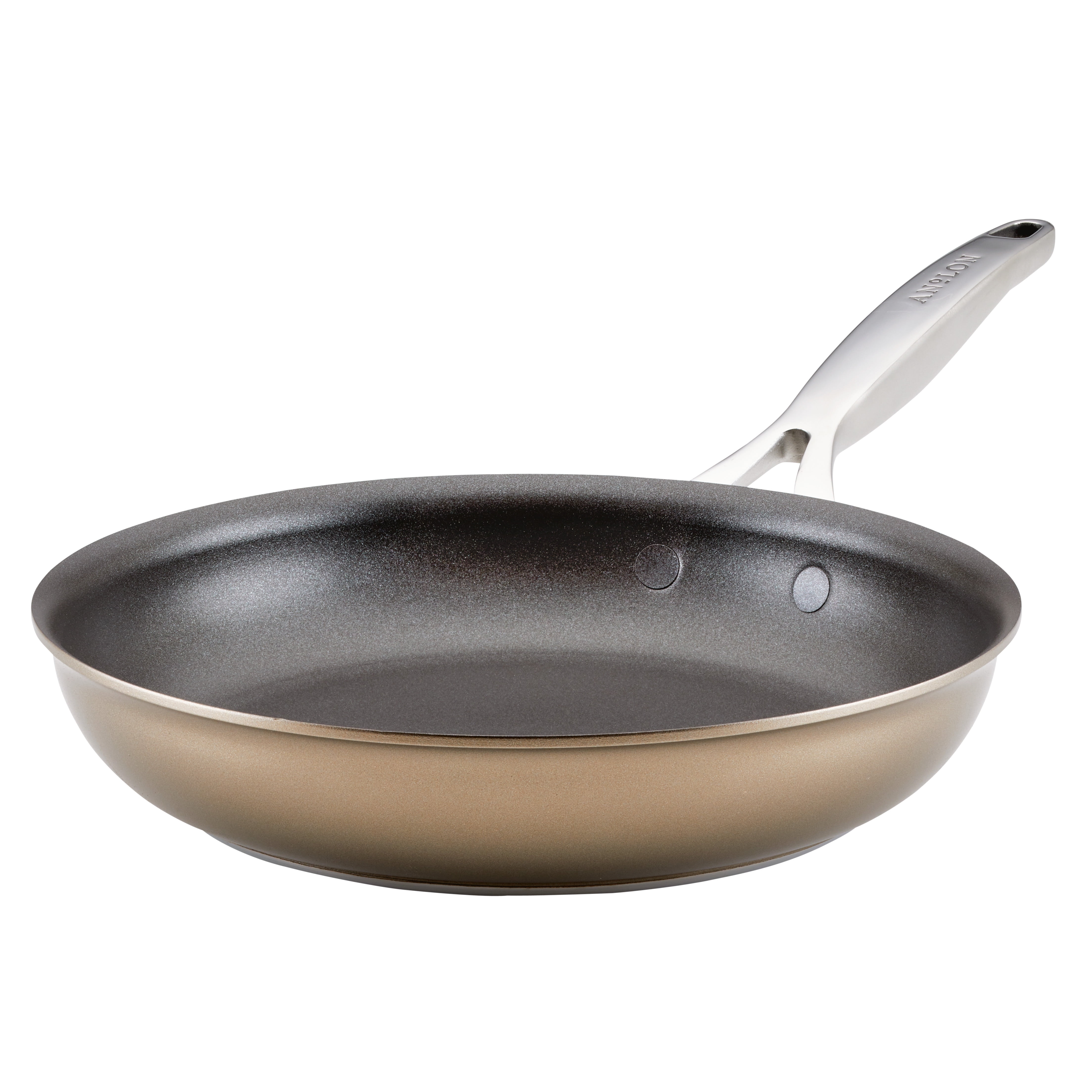10" Bronze Aluminum Nonstick Fry Pan with Stainless Steel Handle