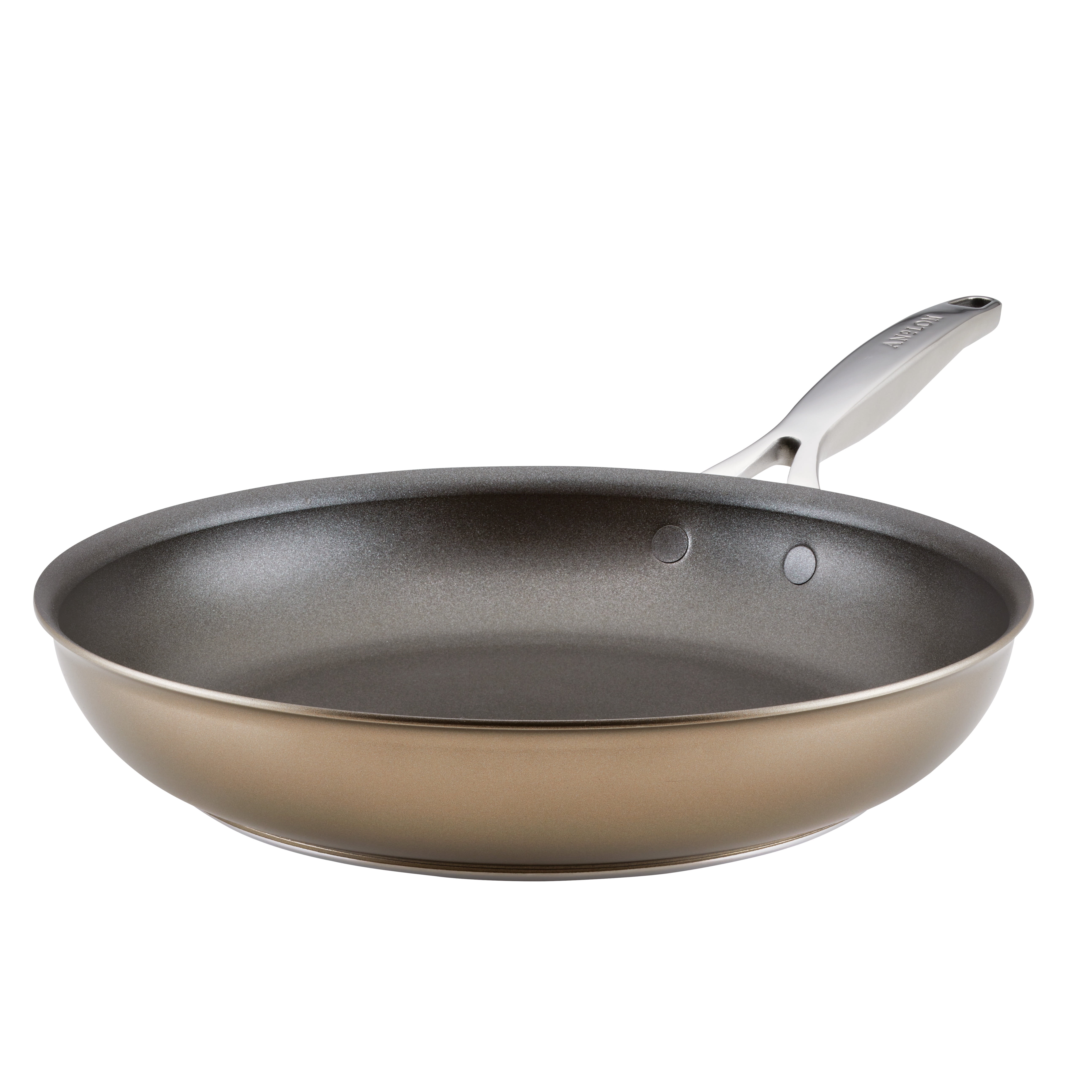 Bronze 12" Hard Anodized Nonstick Aluminum Frying Pan