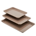 thumbnail image 1 of Anolon Nonstick Bakeware 3-Piece Cookie Pan Set, Bronze, 1 of 7