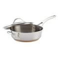 thumbnail image 1 of Anolon  Nouvelle Copper 11-Piece Mixed Cookware Set, Silver and Black, 1 of 10