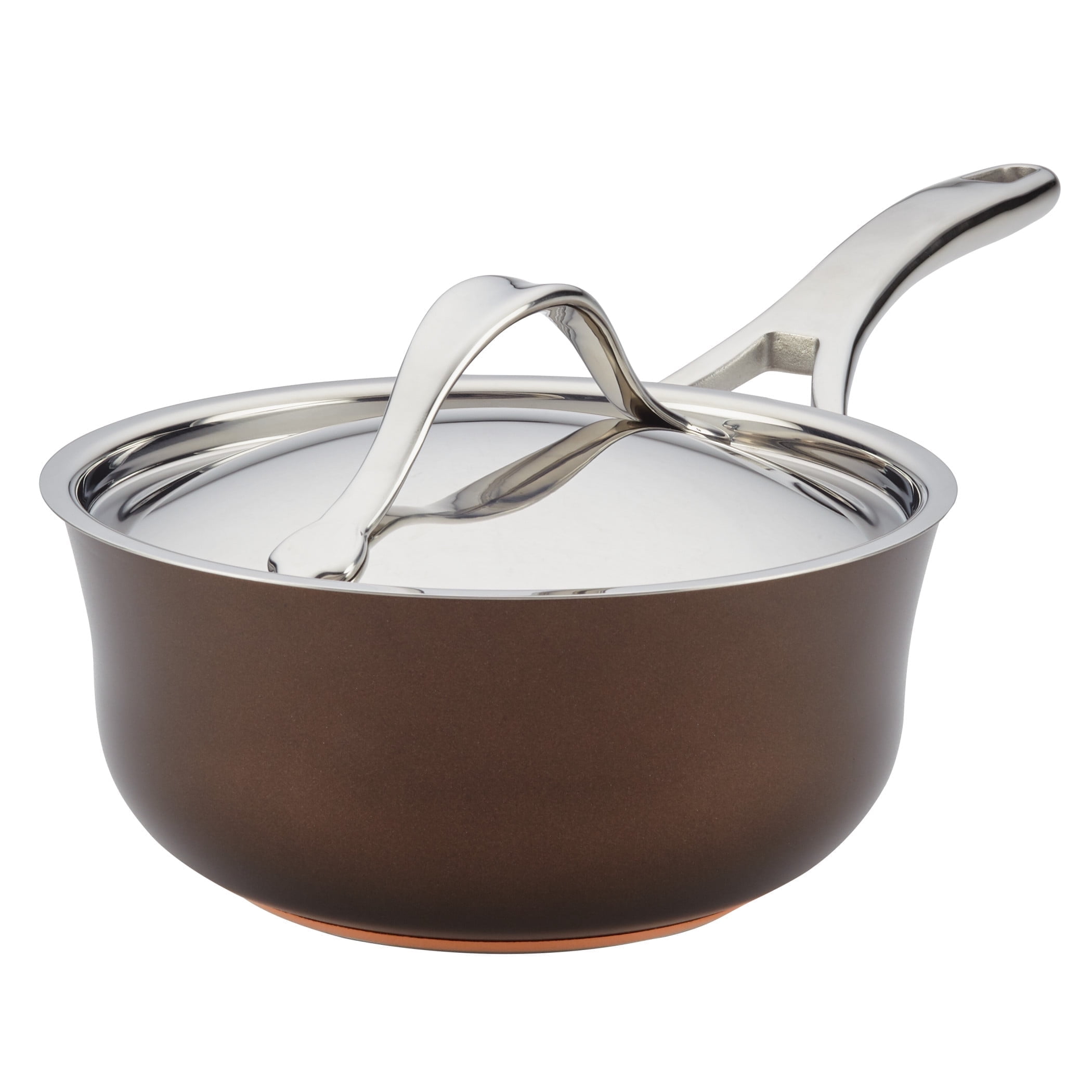未使用品アノロンAnolon 2QT カバー付きソースパン 未使用品アノロンAnolon 2QT カバー付きソースパン