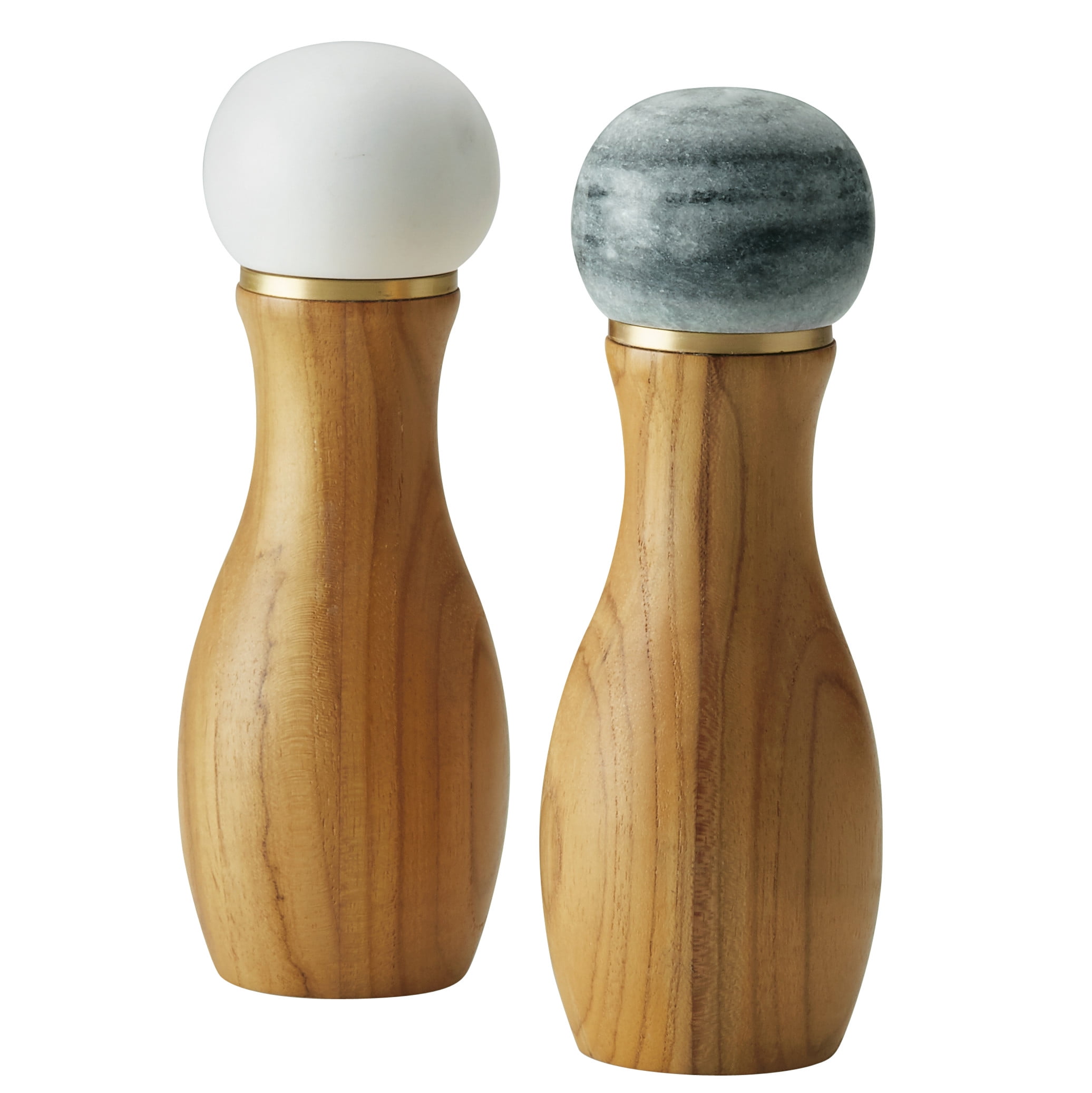 Wooden Salt And Pepper Grinder Set Black Beechwood - Temu