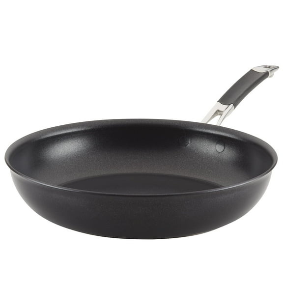 Anolon SmartStack 12 inch Hard Anodized Nonstick Induction Frying Pan, Black