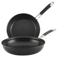 thumbnail image 1 of Anolon SmartStack 2 Piece Hard Anodized Nonstick Nesting Frying Pan Set, Black, 1 of 8