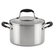 Anolon Stainless Steel 4-Quart Covered Saucepan