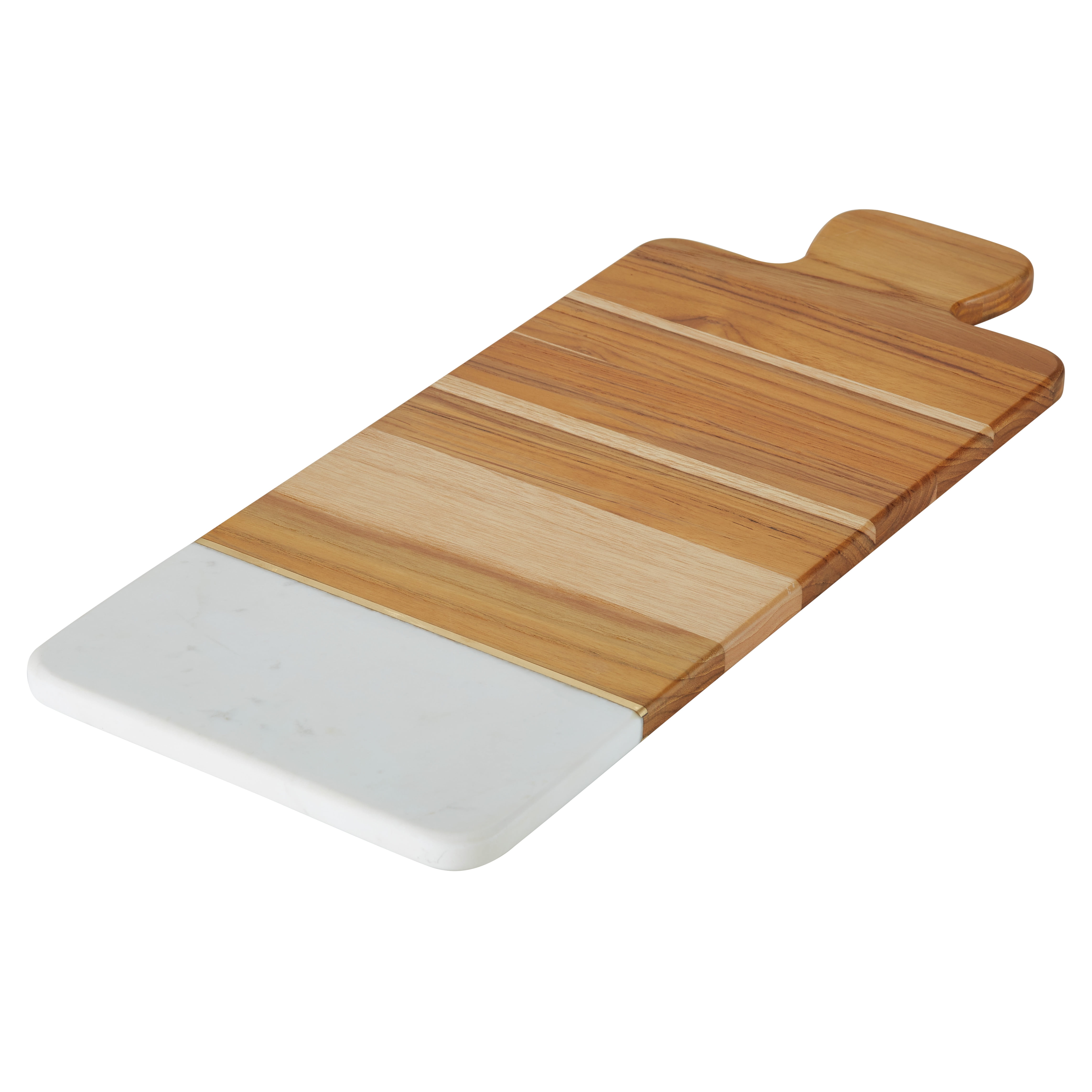 20 in. x 15 in. Rectangular Teak Wood Reversible Chopping Serving Board Cutting Board