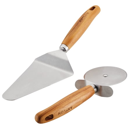 Anolon Tools and Gadgets Pizza Cutter and Server Set