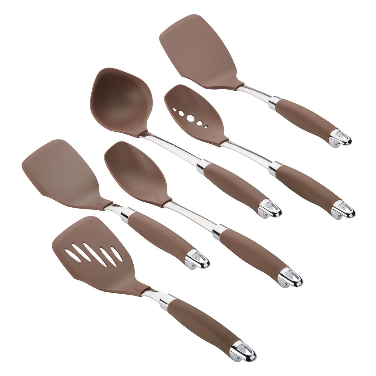 Anolon Teak Wood Cooking Tools 13-Inch Utensils Set, 3 Piece