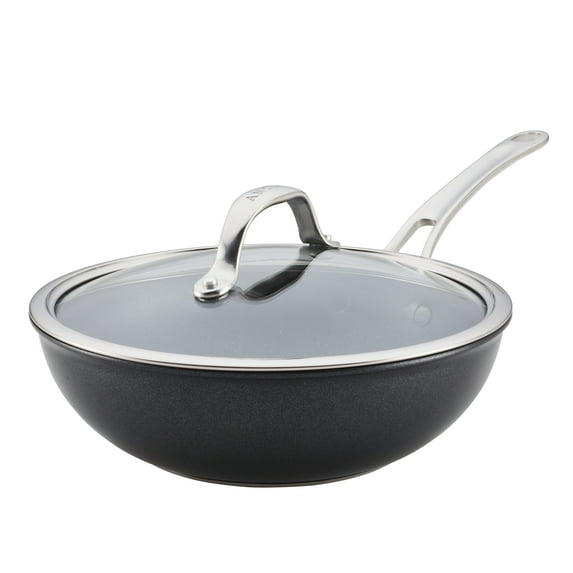 Anolon X 10 Inch Nonstick Wok with Tempered Glass Lid