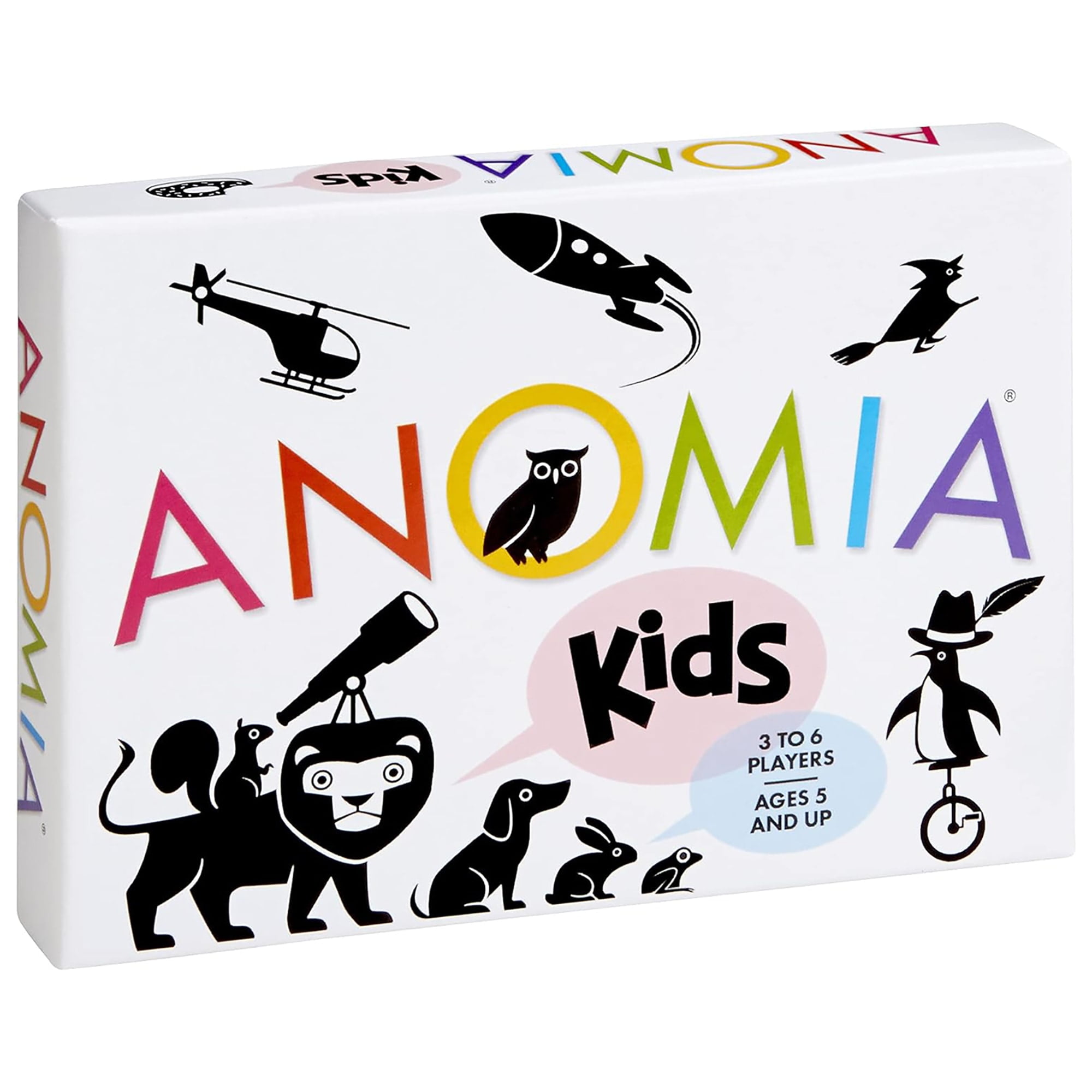 Anomia Kids - Family Card Game, Funny Party Game, No Reading Required, Card Flipping Shout Out the Word Fun, Fast-Paced Gameplay, Ages 5+, 3-6 Players