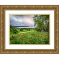thumbnail image 1 of Anon, Ellen 14x11 Gold Ornate Wood Framed with Double Matting Museum Art Print Titled - Canada, New Brunswick Landscape of meadow, 1 of 4