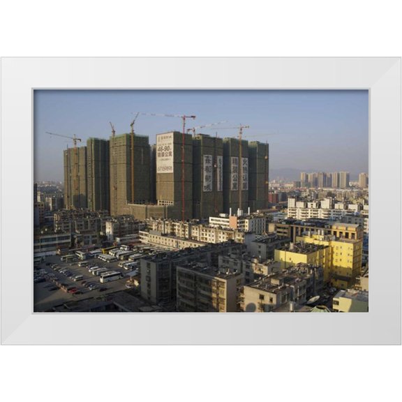 Anon, Josh 14x11 White Modern Wood Framed Museum Art Print Titled - China, Yunnan, Mile Building under construction