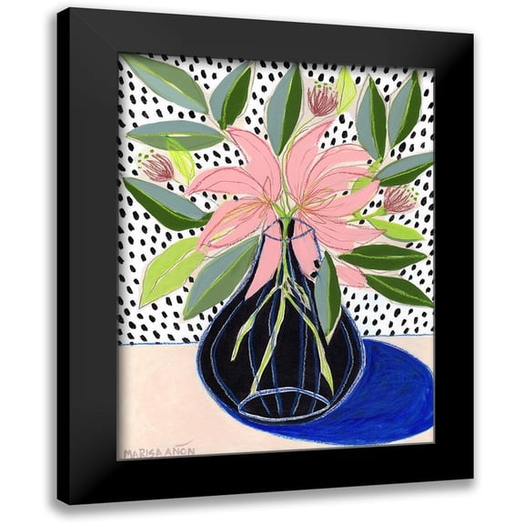 Anon, Marisa 12x14 Black Modern Framed Museum Art Print Titled - Spring Florals 7