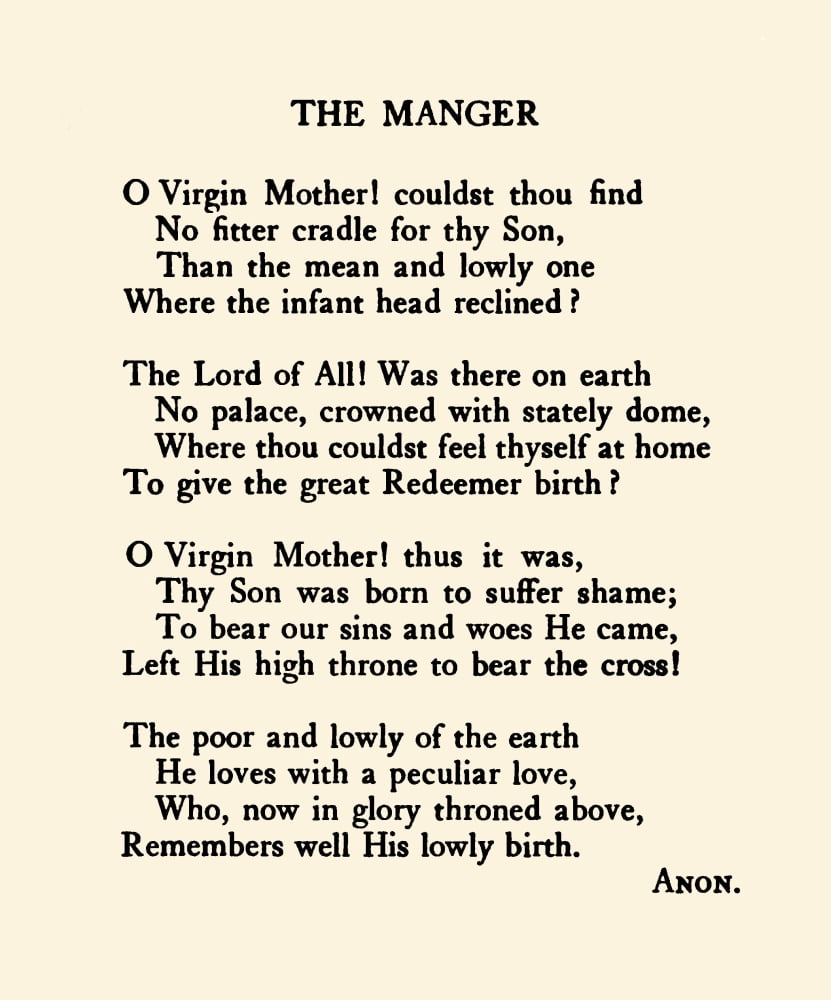 Anon Merry Christmas to you my Friend 1907 The Manger Canvas Art - Anon (18 x 24)