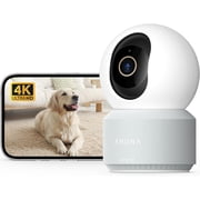 Anona HM1010 Pano 4k UHD Indoor Security Camera Also For Pets/ Baby With Phone App - Wifi/ Auto-Tracking