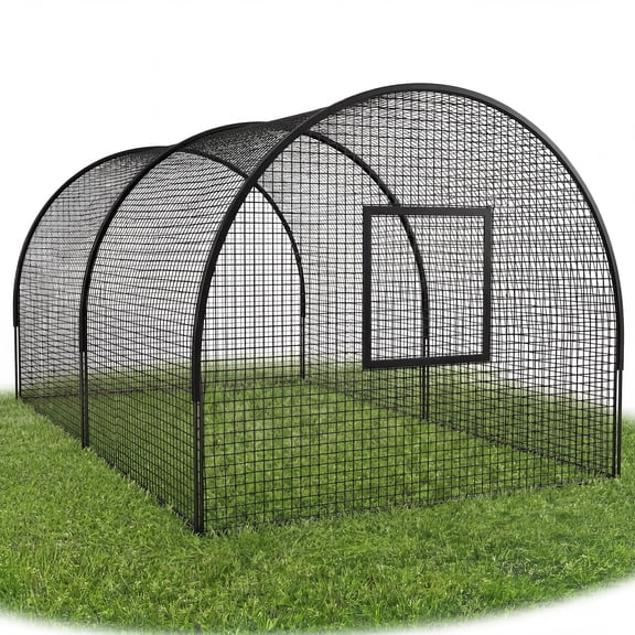 Anoncndin 33ft Baseball Batting Cage with Frame and Net,33 x 12 x 8 ft Practice Net for Batting and Pitching,Full Enclosure Training Cage for Baseball,Softball and Golf,for Backyard,Multi-Sport