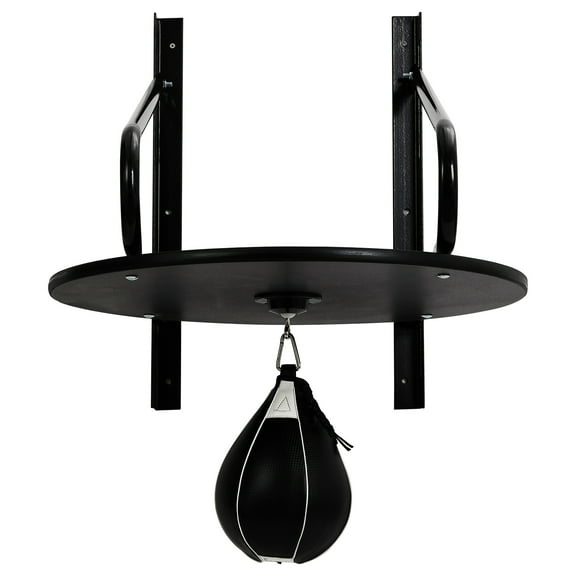 Anoncndin Heavy-Duty Adjustable Speed Bag Platform,24-Inch Wall Mount Boxing Kit with 360° Swivel for Professional Home Gym Training,Height Adjustable Punching Ball