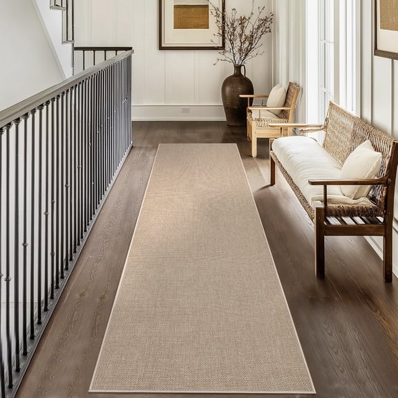 Anoncndin Solid Washable Rugs 8x10 Area Rug Solid Textured Rugs for Living Room Bedroom, Non-Slip Low Pile Neutral Modern Woven Rug Pet-Friendly Farmhouse Rug for Dining Room Table Office