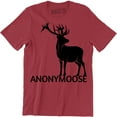 thumbnail image 1 of Anonymoose Funny Cool Moose Forest Animal Hilarious Gift Idea Men's T-Shirt, 1 of 4