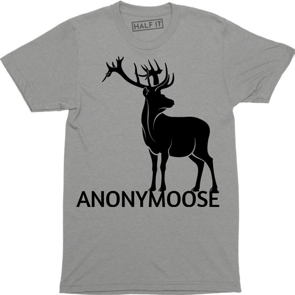 Anonymoose Funny Cool Moose Forest Animal Hilarious Gift Idea Men's T-Shirt