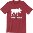 thumbnail image 1 of Anonymoose Moose Santa Claus Pet Forest Animal Hilarious Men's Tee Shirt, 1 of 4