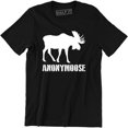 thumbnail image 1 of Anonymoose Moose Santa Claus Pet Forest Animal Hilarious Men's Tee Shirt, 1 of 4