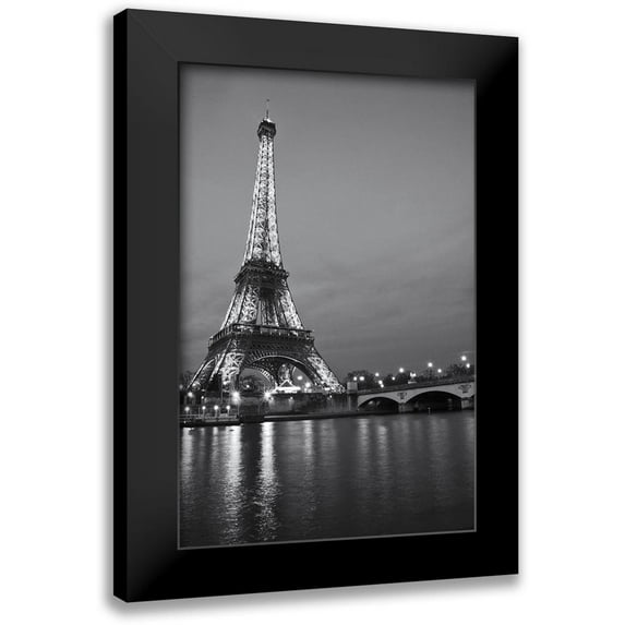 Anonymous 10x14 Black Modern Framed Museum Art Print Titled - Paris Night