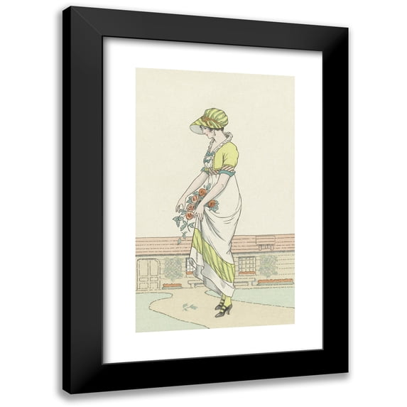 Anonymous 10x14 Black Modern Framed Museum Art Print Titled - White Crepe Dress (1913)