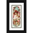 thumbnail image 1 of Anonymous 10x18 Black Ornate Wood Framed Double Matted Museum Art Print Titled - Golden Globe Brand Florida Citrus Fruit Label (1930-1950), 1 of 5
