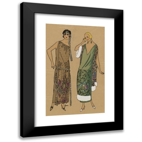 Anonymous 11x14 Black Modern Framed Museum Art Print Titled - Chat. - This Brilliant Lace Dress,