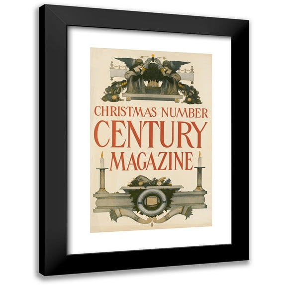 Anonymous 11x14 Black Modern Framed Museum Art Print Titled - Christmas Number, Century Magazine (ca. 1890-1920)