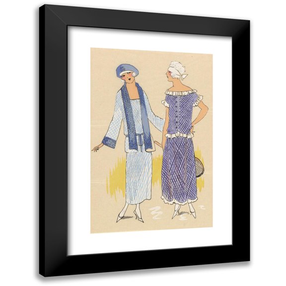 Anonymous 11x14 Black Modern Framed Museum Art Print Titled - Jerseris Fabrics Friendship (1923)