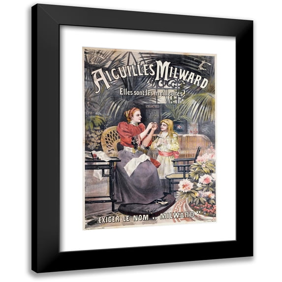 Anonymous 11x14 Black Modern Framed Museum Art Print Titled - Milward Needles (1880-1900)
