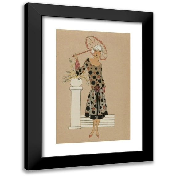 Anonymous 11x14 Black Modern Framed Museum Art Print Titled - Pierrette. (1925)