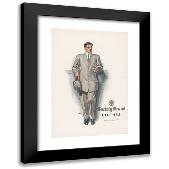 Anonymous 11x14 Black Modern Framed Museum Art Print Titled - Society Brand Clothes (1910)