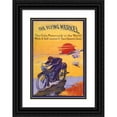 thumbnail image 1 of Anonymous 11x14 Black Ornate Wood Framed Double Matted Museum Art Print Titled: The Flying Merkel (1913), 1 of 5