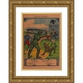 thumbnail image 1 of Anonymous 11x14 Gold Ornate Wood Frame and Double Matted Museum Art Print Titled - A Nauka German, 1 of 4