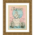 thumbnail image 1 of Anonymous 11x14 Gold Ornate Wood Frame and Double Matted Museum Art Print Titled - Erma (1900), 1 of 4