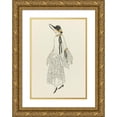 thumbnail image 1 of Anonymous 11x14 Gold Ornate Wood Frame and Double Matted Museum Art Print Titled - Gazette Du Bon Ton, 1921 - No. 10: No XV Sketch (1921), 1 of 4