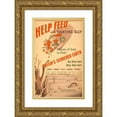 thumbnail image 1 of Anonymous 11x14 Gold Ornate Wood Frame and Double Matted Museum Art Print Titled - Help Feed a Fighting Ally. Russia's Scorched Earth (1943), 1 of 4