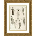 thumbnail image 1 of Anonymous 11x14 Gold Ornate Wood Frame and Double Matted Museum Art Print Titled - June as Paris Sees it (1919), 1 of 4