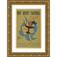 thumbnail image 1 of Anonymous 11x14 Gold Ornate Wood Frame and Double Matted Museum Art Print Titled - New Jersey Paintings Exhibit (1936-1939), 1 of 4