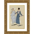 thumbnail image 1 of Anonymous 11x14 Gold Ornate Wood Frame and Double Matted Museum Art Print Titled - Sapphire. (1923), 1 of 4