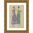thumbnail image 1 of Anonymous 11x14 Gold Ornate Wood Frame and Double Matted Museum Art Print Titled - Wildflowers. - 1. Organdi Dress (1923), 1 of 4