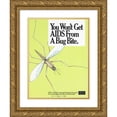 thumbnail image 1 of Anonymous 11x14 Gold Ornate Wood Frame and Double Matted Museum Art Print Titled - You Won't Get Aids from a Bug Bite (1990s), 1 of 4