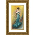 thumbnail image 1 of Anonymous 11x18 Gold Ornate Wood Frame and Double Matted Museum Art Print Titled - Blanche (1906), 1 of 4