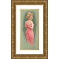thumbnail image 1 of Anonymous 11x18 Gold Ornate Wood Frame and Double Matted Museum Art Print Titled - It's All Up to You! (1908), 1 of 4
