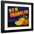 thumbnail image 1 of Anonymous 12x12 Black Modern Framed Museum Art Print Titled - Ben Franklin Brand Citrus Label (1930-1950), 1 of 5
