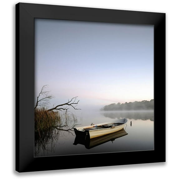 Anonymous 12x12 Black Modern Framed Museum Art Print Titled - Quayside, Color